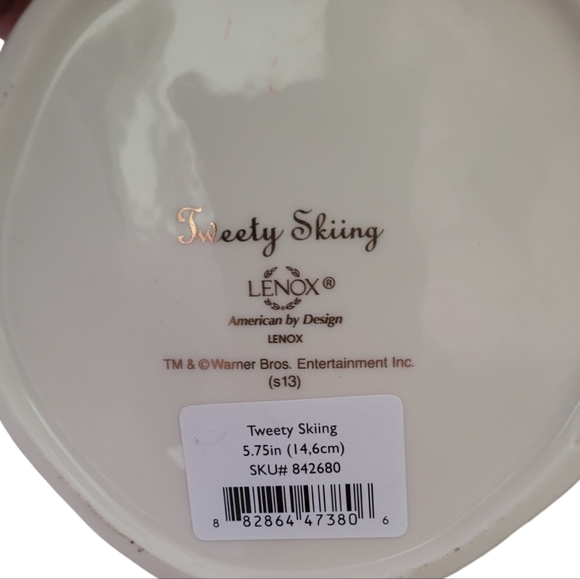 Lenox Vintage Tweety Skiing Porcelain Collectible Figurine Looney Tunes - Picture 4 of 4